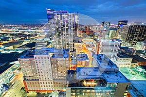 Denver, Colorado, USA Cityscape at Night