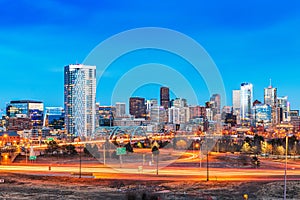Denver, Colorado, USA downtown city skyline