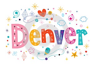 Denver decorative lettering