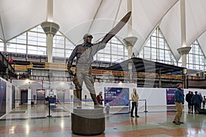 Interior view of the Denver International Airport