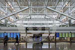 Interior view of the Denver International Airport