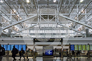 Interior view of the Denver International Airport