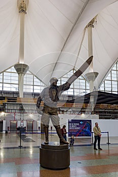 Interior view of the Denver International Airport