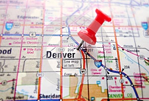 Denver map photo