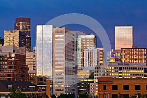 Denver Skyline at Dusk