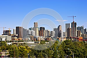 Denver Skyline and New Construction