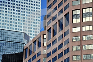 Denver skyscapers close up