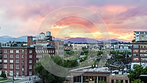 Denver Sunset Looped Timelapse