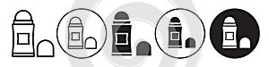 Deodorant Icon vector set collection for web