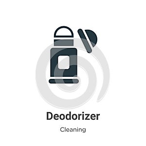 Deodorizer vector icon on white background. Flat vector deodorizer icon symbol sign from modern cleaning collection for mobile