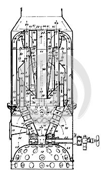 Deodorizing Heater, vintage illustration