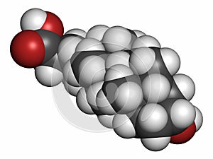 Ácido bilis ácido molécula. también usado cómo droga. átomos Ellos son cómo esfera convencional codificación hidrógeno 