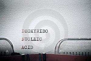 Deoxyribo nucleic acid