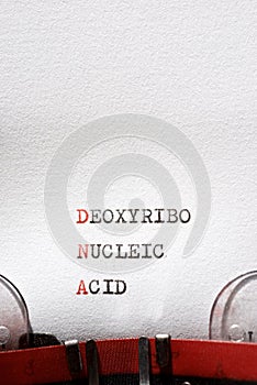 Deoxyribo nucleic acid