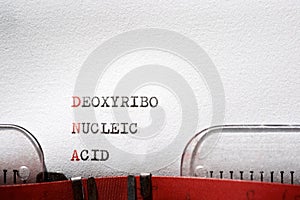 Deoxyribo nucleic acid