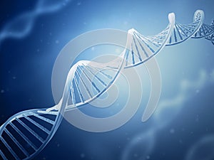 Deoxyribonucleic acid. DNA. Blue color. photo