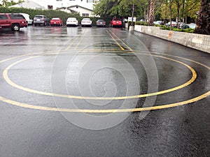 Department of motor vehicles DMV motorcycle auto car driving test exam area photo