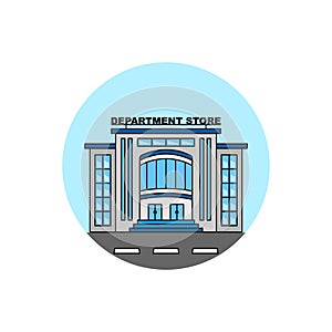 Department store building cityscape icon. photo