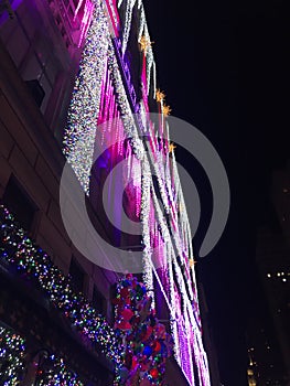 Department store Christmas decoration lights