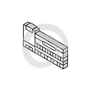 department store shop isometric icon vector illustration