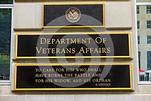 Department of Veteran Affairs Washington DC