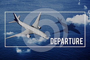 Departure Airport Destination Depart Deviation Concept photo