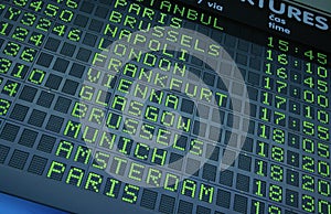 Departure board