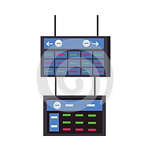 Departure flights airport label icon