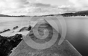 Departure gate in the beach