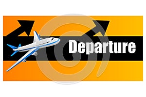 Departure plane photo