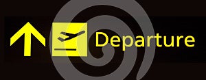 Departure sign photo