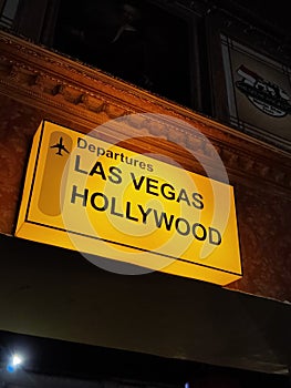 departures lav vegas in hollywood are the best flight in the airport photo