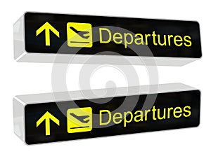 Departures Sign photo