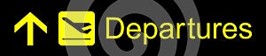 Departures Sign