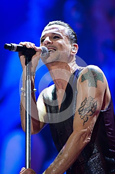 Depeche Mode Dave Gahan during the performance