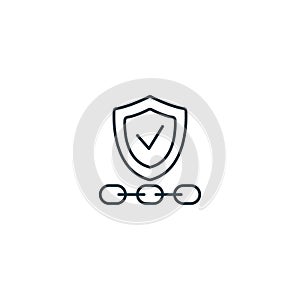 Dependability icon. Monochrome simple sign from core values collection. Dependability icon for logo, templates, web