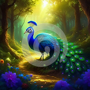 Enchanted Forest Peacock photo