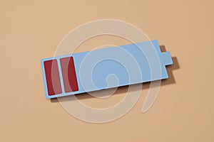 depiction of a low battery