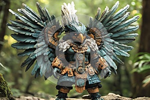A depiction of Tezcatlipoca, dramatic and mythological, cultural theme