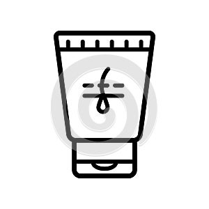 Depilatory cream outline icon. Hair removal