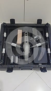 large drone in the kit accessories box.