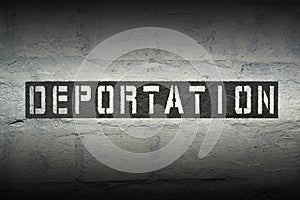 Deportation word gr photo