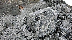 The deposit of chrysotile asbestos, open mining.