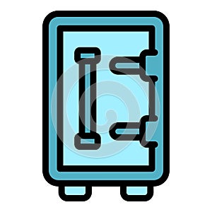 Deposit room small safe icon vector flat