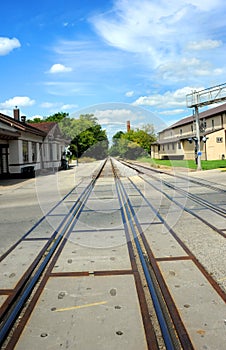 Depot besides tracks