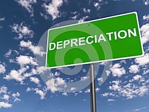 Depreciation sign