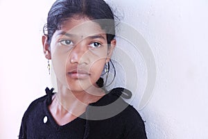 Depressed Indian Little Girl