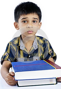 Depressed Indian School boy