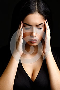 Depressed Woman with Migraines