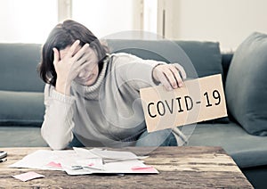 Depressed woman not able to pay rent, expenses and debts after lost her job amid COVID-19 Pandemic